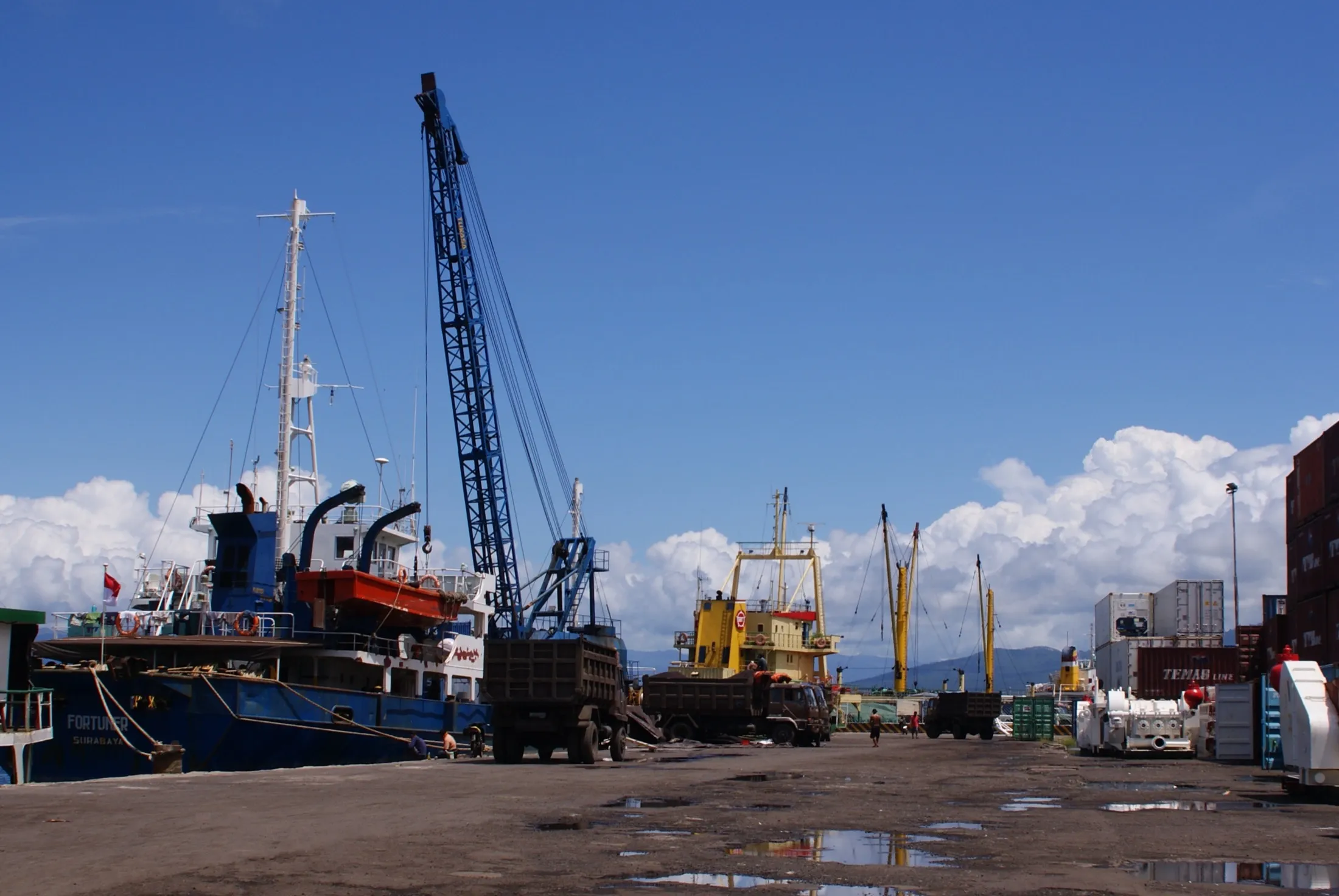 The port of Bitung.