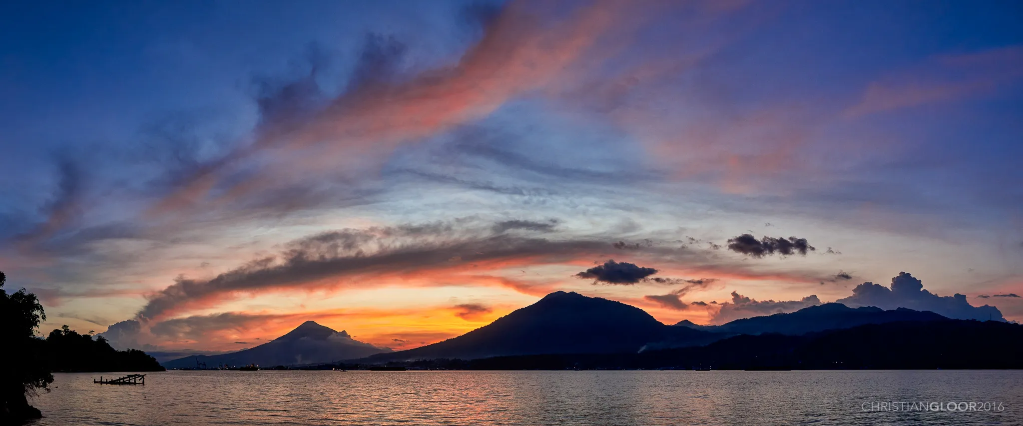 Sunset from Lembeh Island.