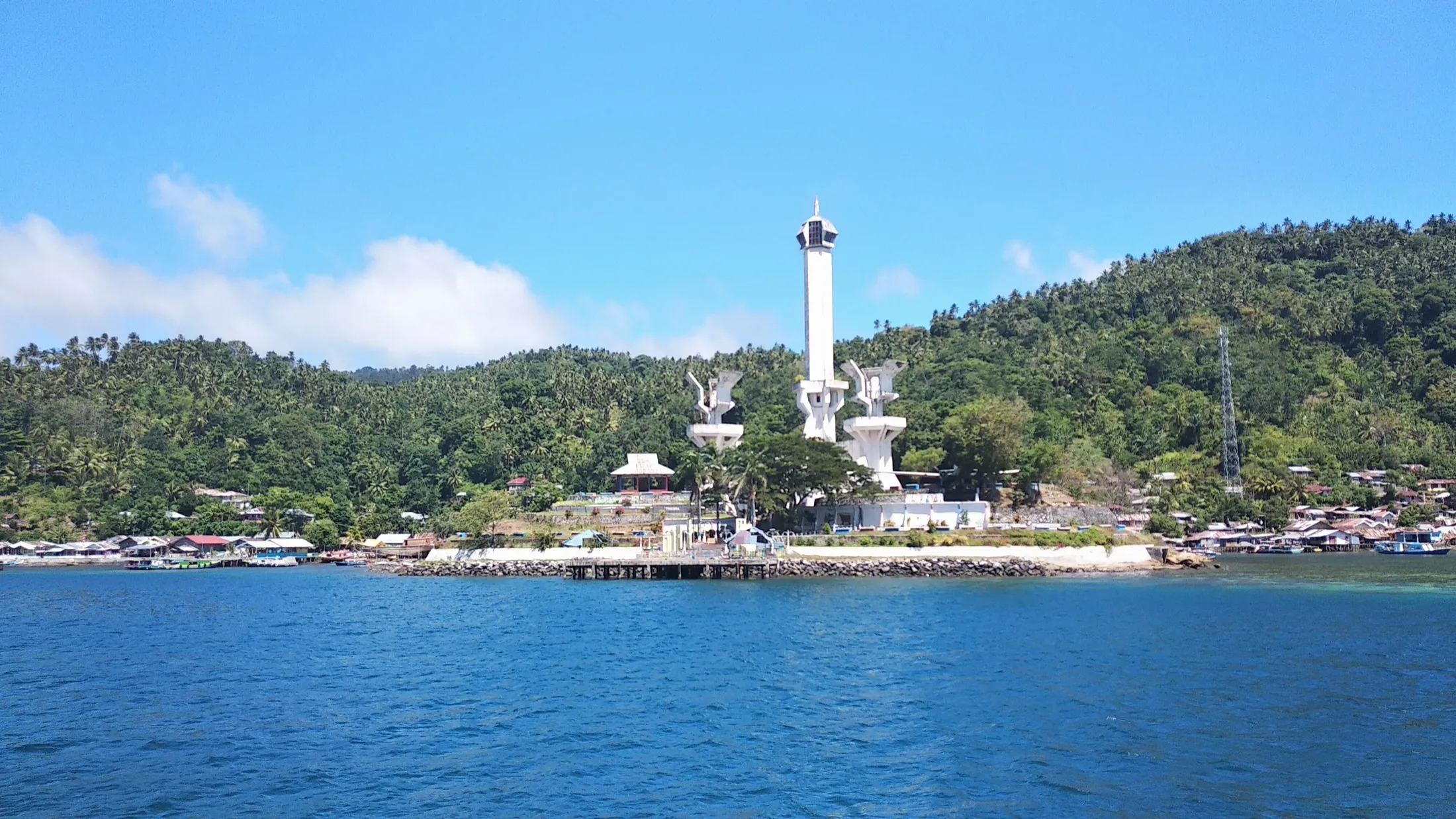 The Trikora monument at Batu Lubang, Lembeh Island.